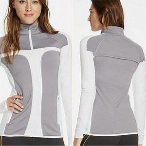 Fabletics Gray and White Jacket Size XS